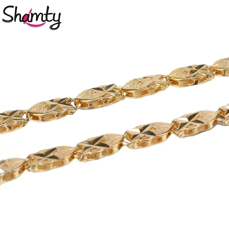 Новый Шарм-цепь Shamty ювелирные изделия из чистого золота Мужская цепочка