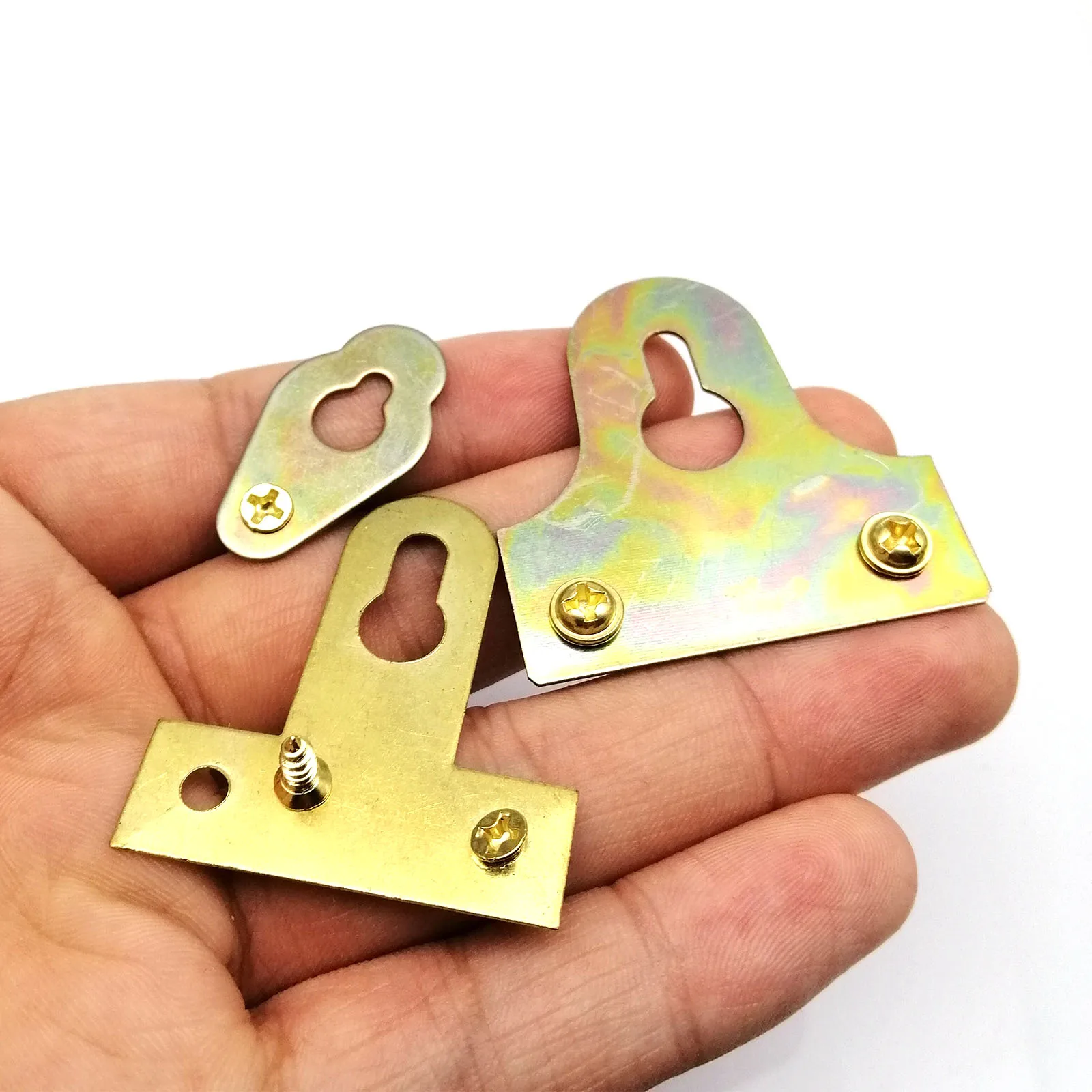 10/25pcs Light Heavy Duty Picture Photo Oil Painting Art Work Mirror Frame Wall One Hole Hanger Hook with Screws |