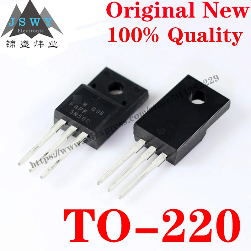 

10~100 PCS FQPF5N50C TO-220 Discrete Semiconductor Transistor MOSFET IC Chip With the for module arduino Free Shiping FQPF 5N50C