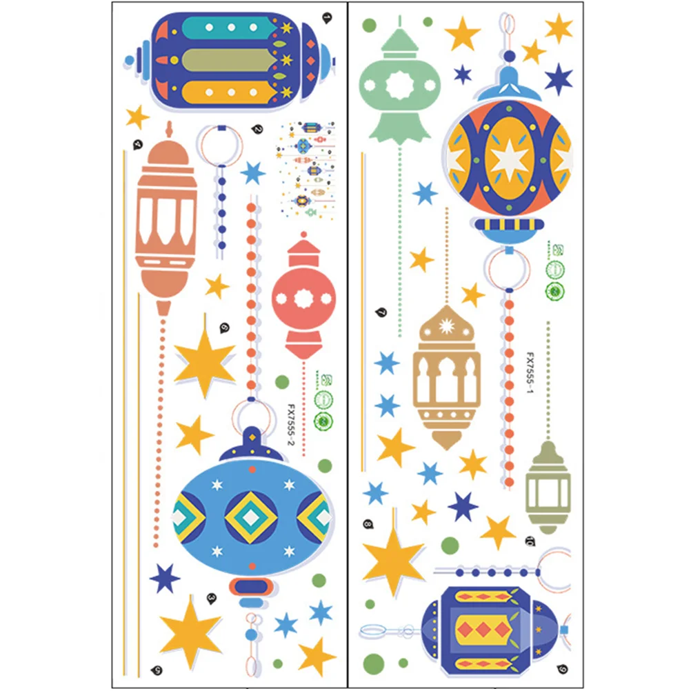 

Наклейка на стену Eid Mubarak, декоративная наклейка для спальни, фестиваля, наклейки для гостиной