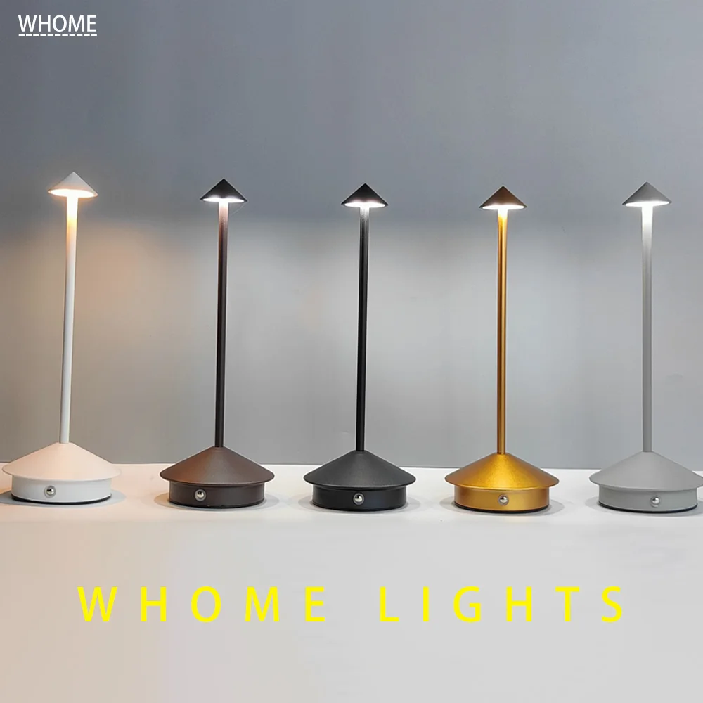 Беспроводная настольная лампа портативная Современная перезаряжаемая в