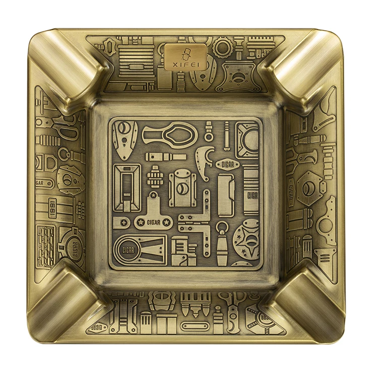 

Hot Selling Attractive Price New Type Custom Cigar Ashtray, Metal Astray, Portable Ashtray