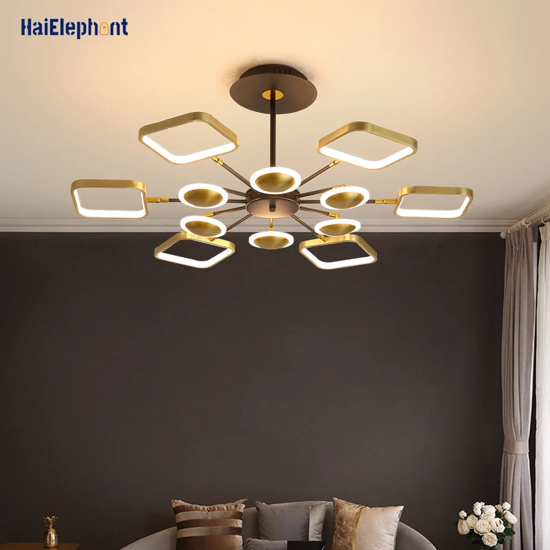 

Скандинавские новые золотые светильники, Современная зеркальная люстра, освещение для гостиной, спальни, Золотые декоративные лампы для интерьера, светильники Luminaria