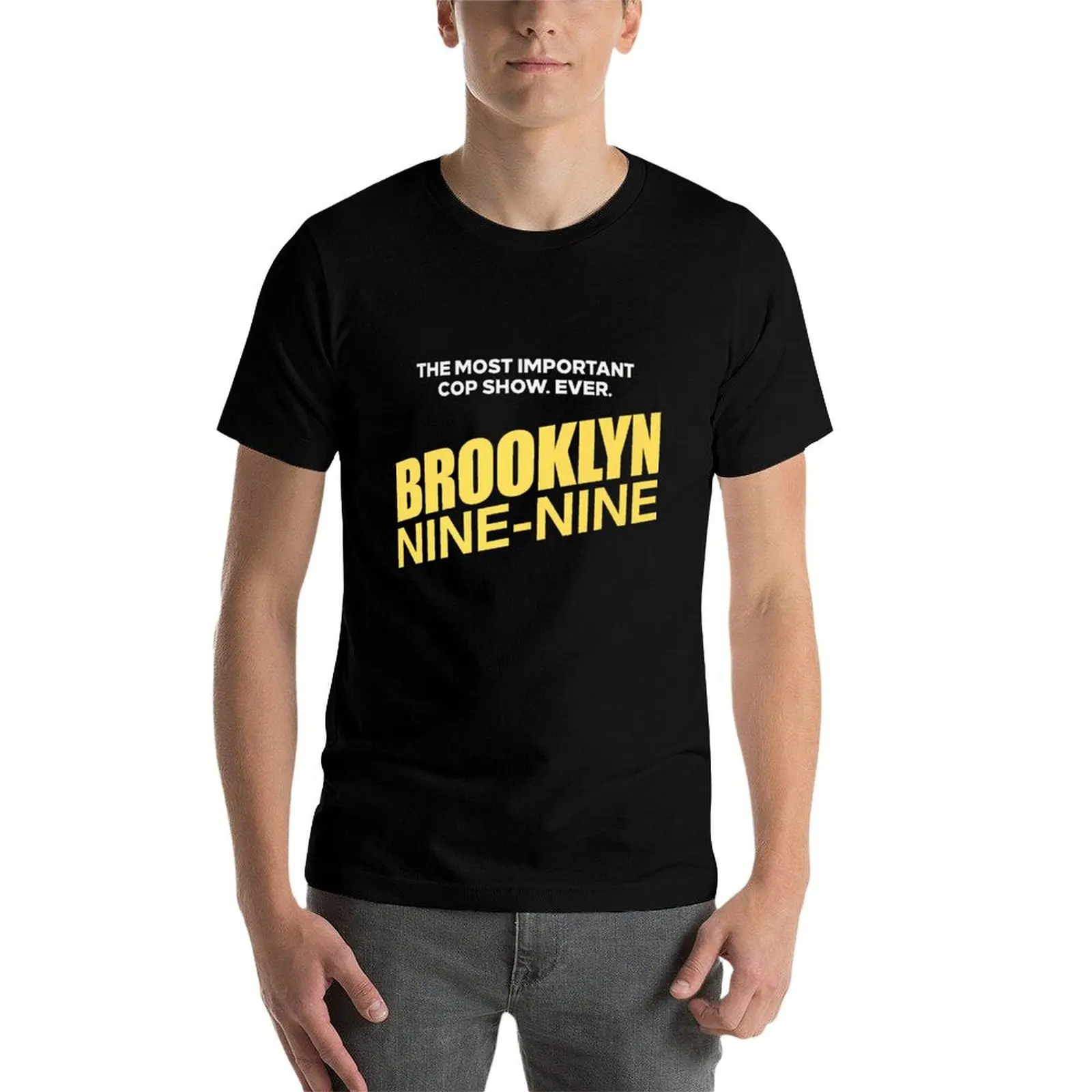 Фото Футболка Brooklin Nine-Nine, мужские футболки с графическим рисунком, мужские хлопковые футболки, забавная хлопковая футболка для мужчин №3