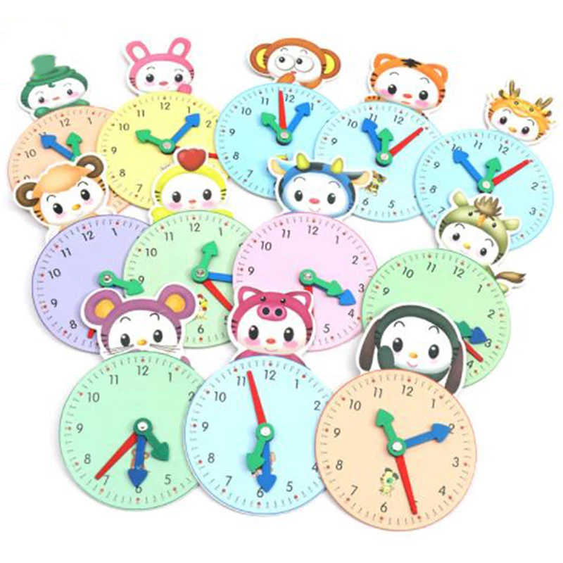 

1 шт., деревянные часы для раннего обучения