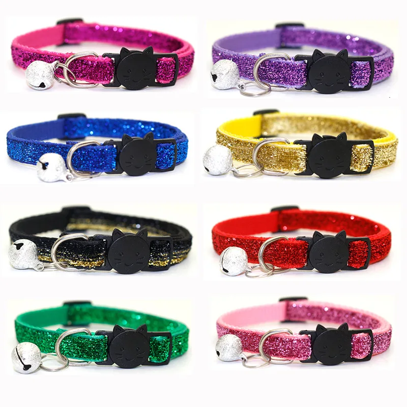 

NEW Cute Bell Collar For Cats Dog Collar Pet Decor Bow bell collar Pet Collars For Cats Dogs ошейник для кошек collar perro