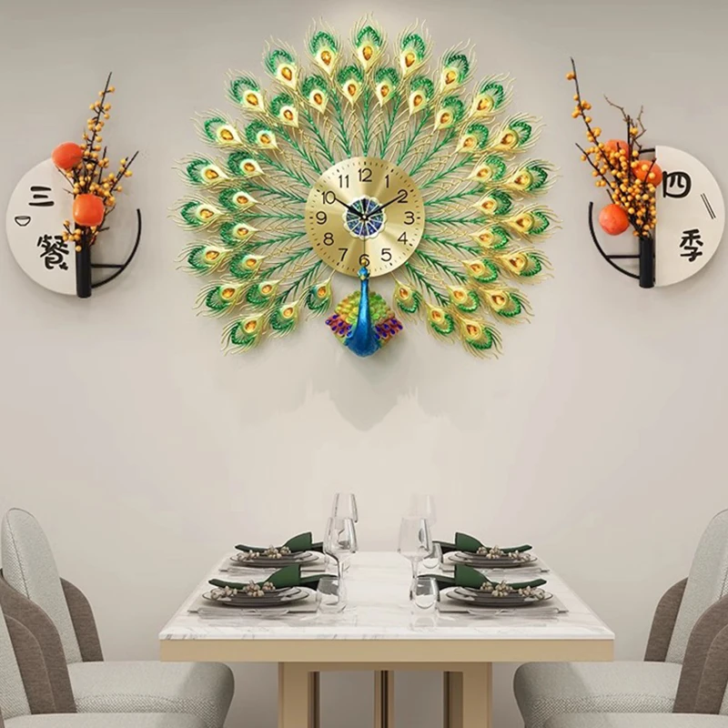 Бесшумные эстетические настенные часы цифровые роскошные художественные для