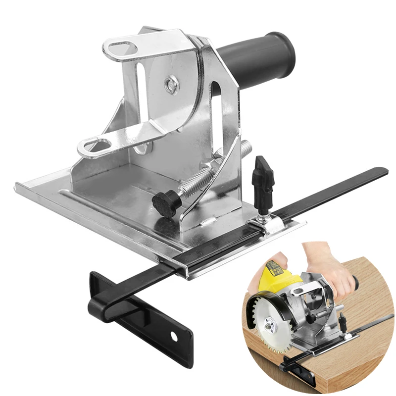 

Multifunction Angle Grinder Stand Angle Cutting Bracket with Adjustable Base Plate Cover For 100mm Angle Grinder Tools
