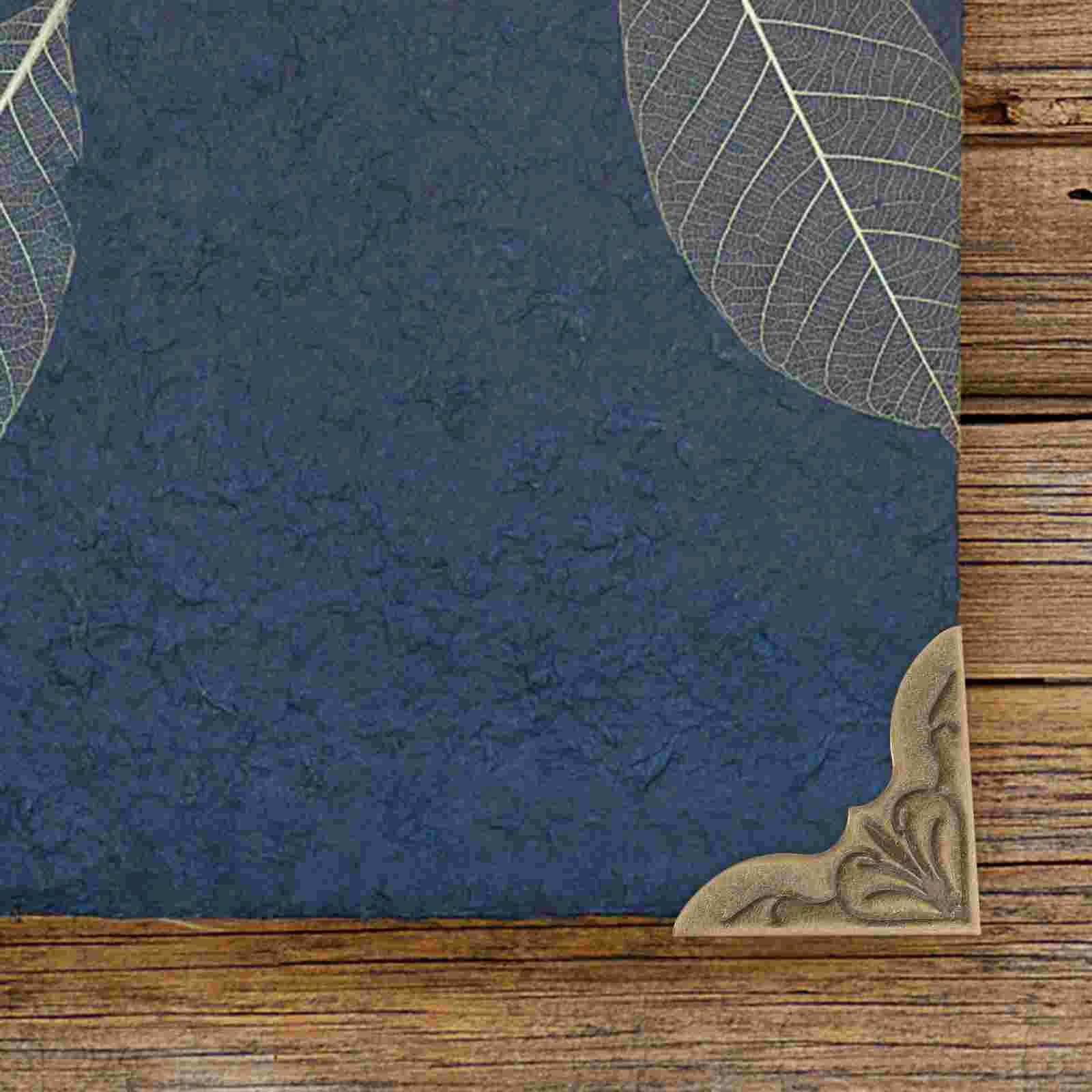 

NoteVintage Decor Metal Corners School Decorative Album Protectors