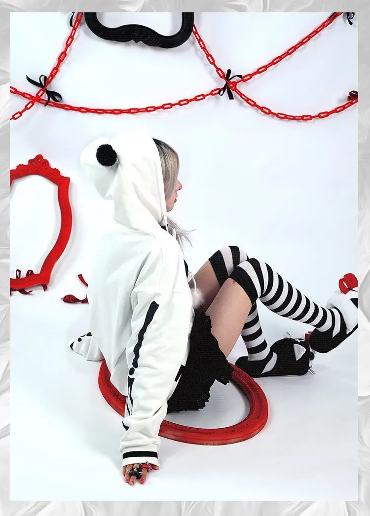 Японский Бархатный жакет в стиле Харадзюку с объемным рисунком костей свободный