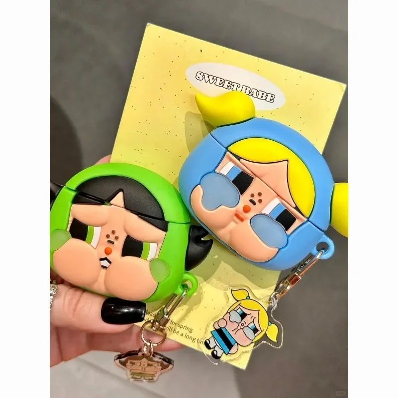 Фото Защитный чехол с героями мультфильмов The Powerpuff Girls Season airpodspro, чехол для беспроводных Bluetooth-наушников Apple 1/2 поколения, новый 3 №4