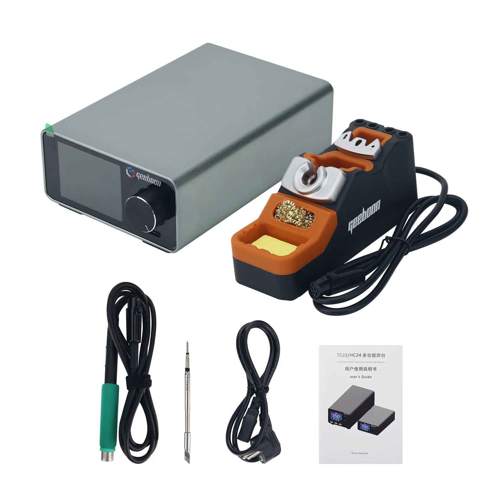 Фото Паяльная станция GOODNEW GEEBOON TC22 240W с подставкой для паяльника SDC02 + рукояткой T245 + наконечником для паяльника C245 №3