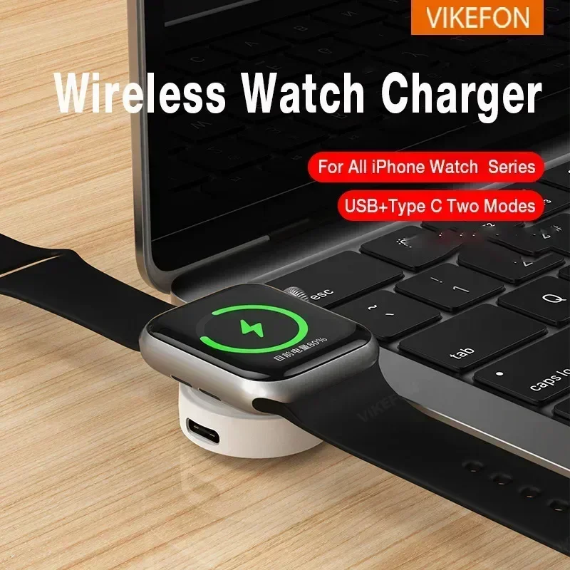 Беспроводное зарядное устройство для смарт-часов Apple Watch 9 8 7 6 5 4 3 SE