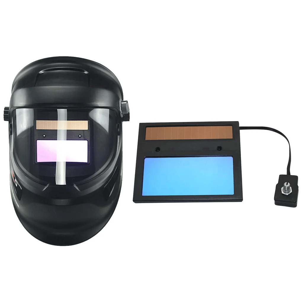 

Welding Helmets Auto Darkening True Color Flexible Large Viewing Screen Adjustable Arch Sensor Cutting Hood for Welder