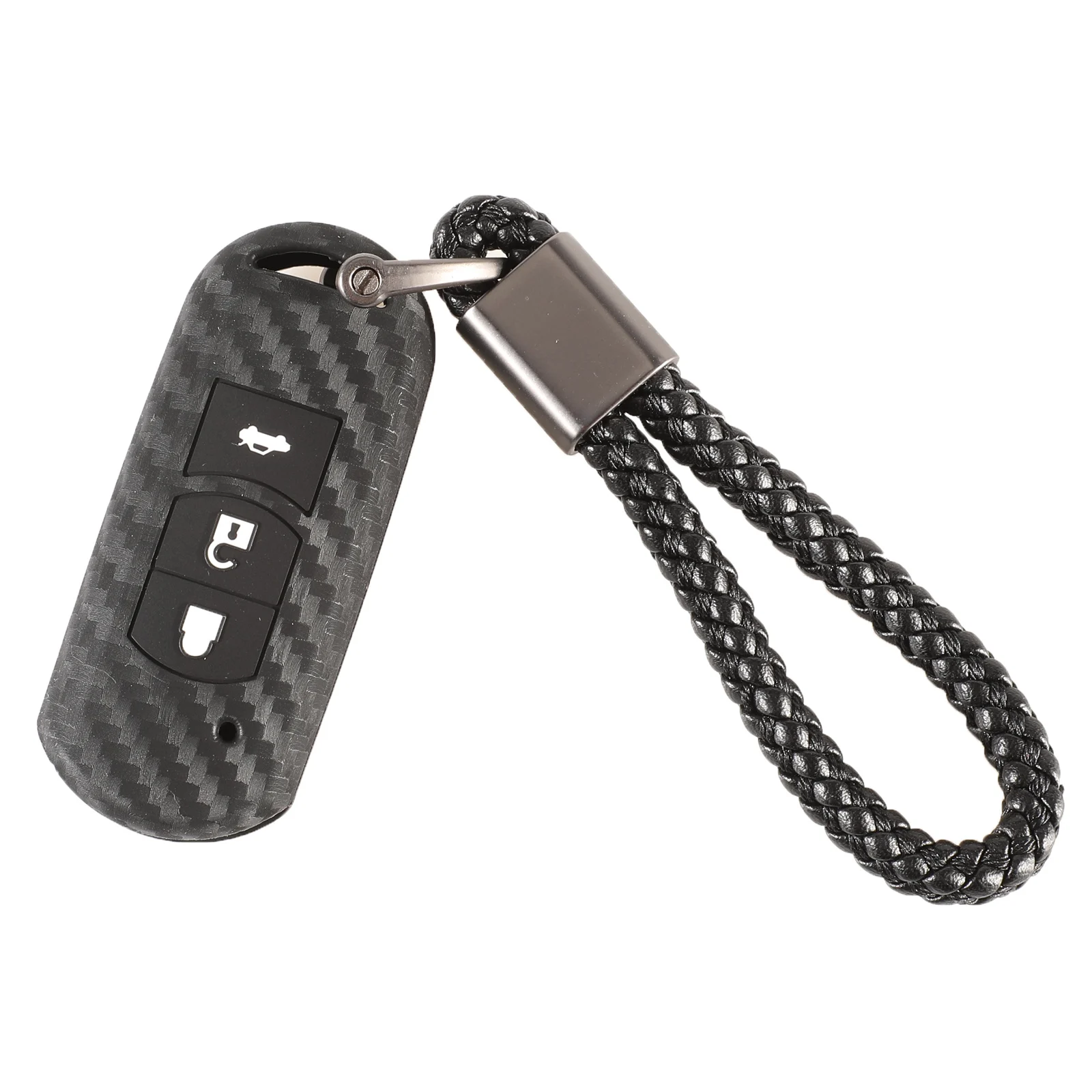 

Карбоновый силиконовый чехол для автомобильного ключа FOB чехол для Mazda 3 5 6 8 CX5 CX7 CX9 M6 GT дистанционный брелок для ключей автомобильный стиль 3/4 кнопки