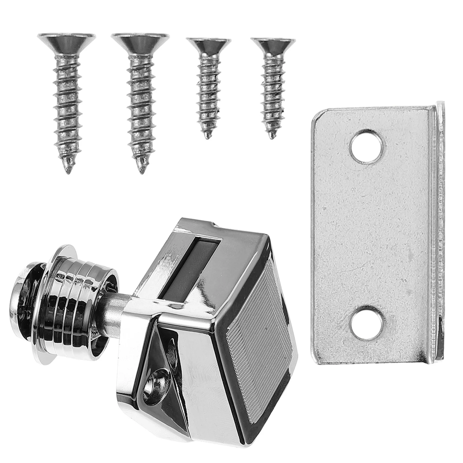 

1pc Cabinet Lock Metal Push Button Lock Keyless Push Button Lock Cupboard Door Catch Lock RV Drawer Latches