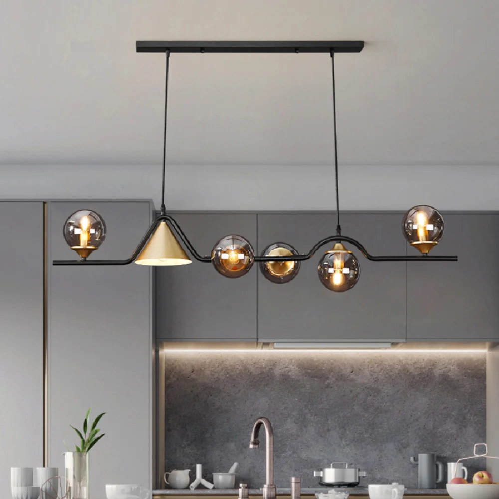 

Современное украшение для дома и гостиной, винтажные подвесные потолочные светильники, обеденная комната, комнатное освещение, подвессвет...