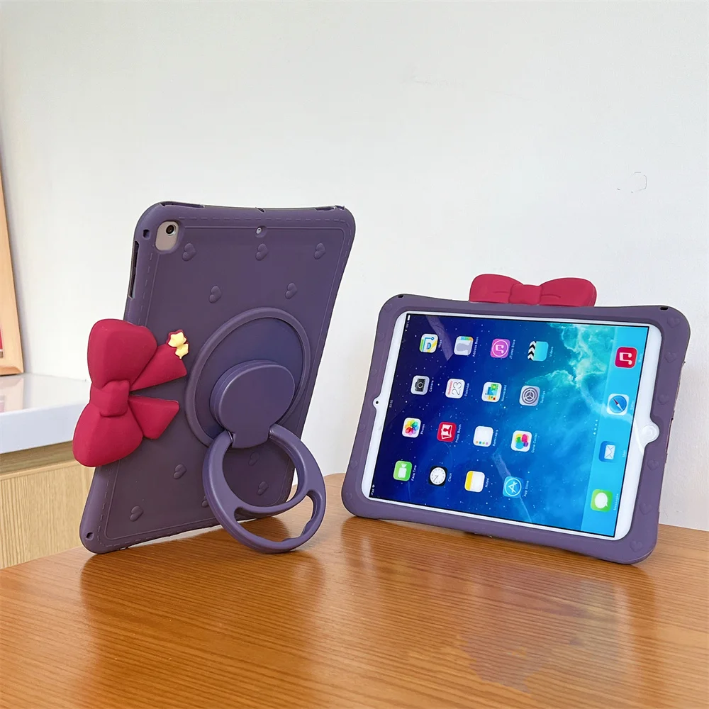 

Cartoon Kids Case For iPad Mini 6 5 Air1 2 3 4 9.7 Pro 10.5 10.9 11 7th 8th 9th 10.2 Silicon Tablet Cover Rotating Stand Funda