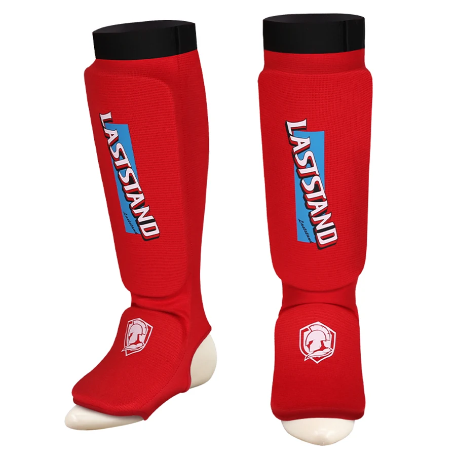 Хлопковые боксерские щитки для голени защита голеностопа ног TKD коврик