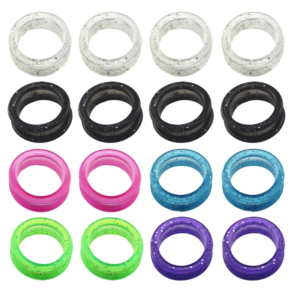 

Finger Ring Shears Rings Scissors Shear Scissor Hair Inserts Thumb Barber Protector Rubber Silicone Sizers Pets Haircut Grooming