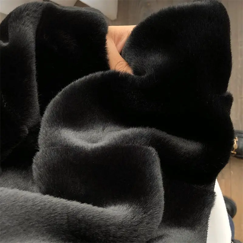 Autumn Mink Faux Fur Coat Office Lady Stand Collar Zippers Thick Warm Winter Jacket Women 2022 New Fashion Famale Clothing Top