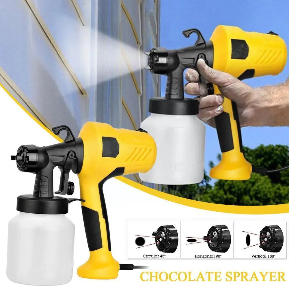 

500W Electric Spray Gun 700ml Household Paint Sprayer Spraying Sprayer Electric Handheld Easy Painting Flow Control Home DI R2K6