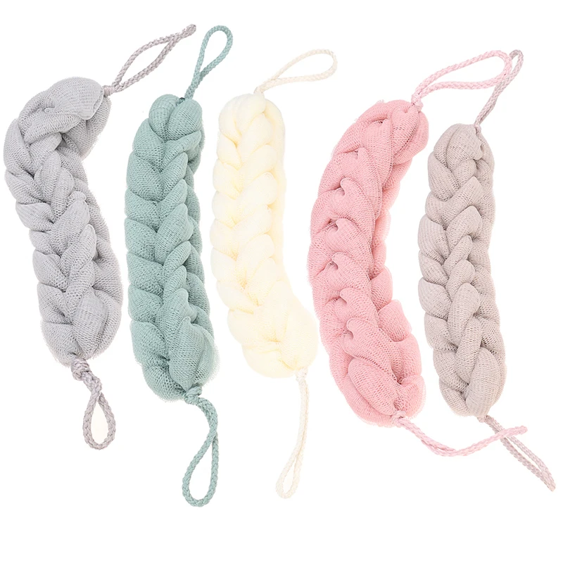 

1pcs Bath Shower Body Exfoliate Puff Sponge Scrub Mesh Net Ball Massage Back Scrubber Soft On The Skin for Wash Brush Foaming
