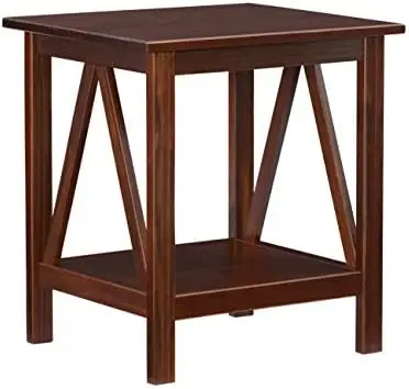 

Dcor Home Decor Titian End Table, 20"w x 17.72"d x 22.01"h, Antique Tobacco