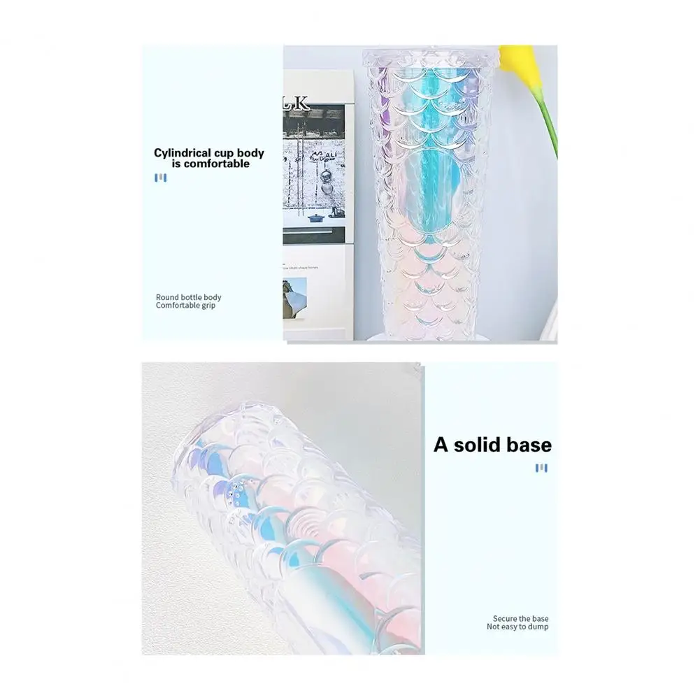 

Практичная Герметичная Бутылка для напитков из полистирола, чешуйчатая чашка, подарок на день рождения