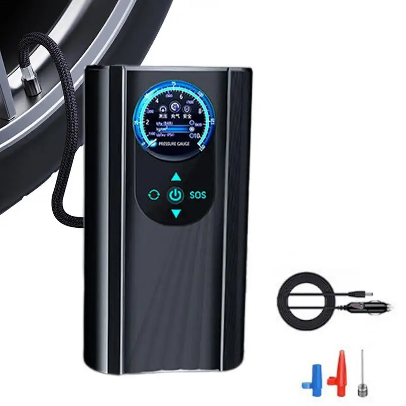 

Portable Vehicle Air Compressor Durable Car Air Pump Electric Air Filling Gadgets Automobile Tire Mini Air Pump With LED Light