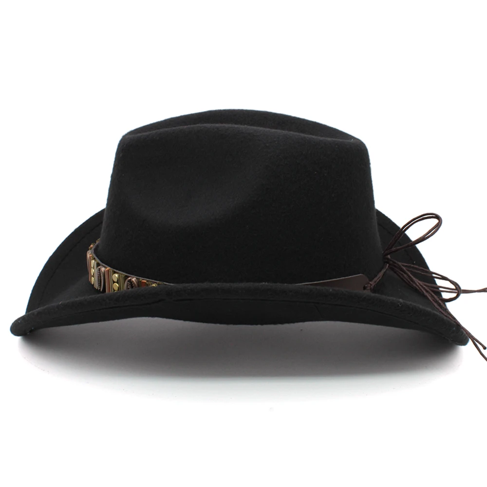 Мужская/Женская/Детская шерстяная ковбойская шляпа 3 размера |