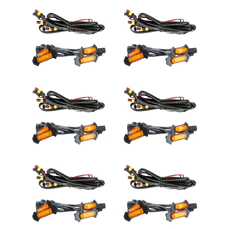 

For Toyota Tacoma TRD 2016 -2020 Front Grille Lighting LED Grille Lights Kit 24 PCS(Amber Shell Yellow Light)