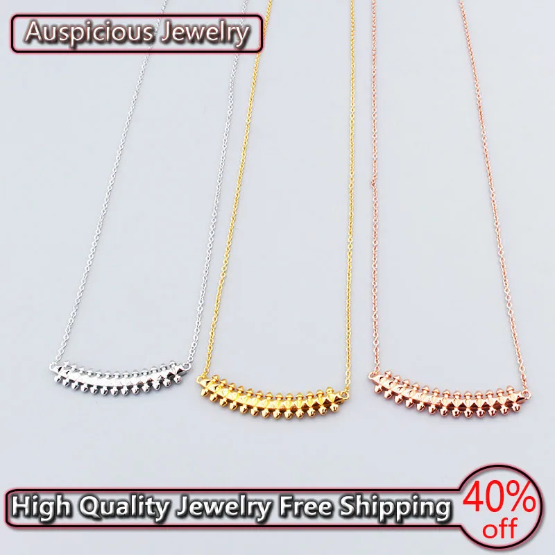 

2022 The New Fashion Simple Rivet Shape Necklace Popular Versatile Ladies Clavicle Chain Birthday Luxury High-end Jewelry