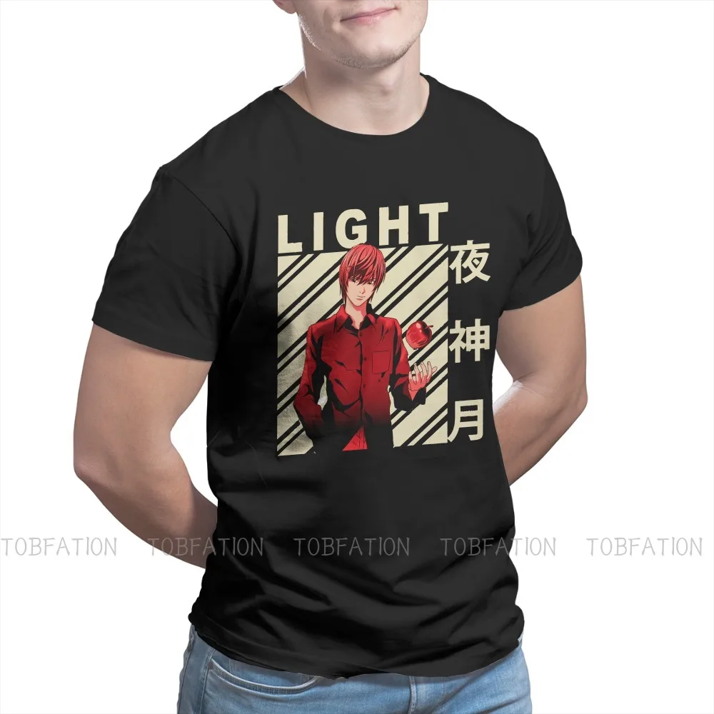 

Light Yagami Retro Casual TShirt Death Note Ryuk Anime Style Tops Leisure T Shirt Men Short Sleeve Unique Gift Idea