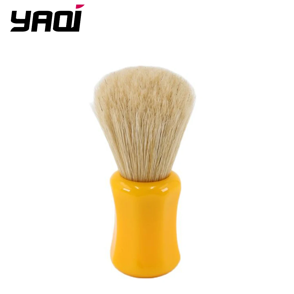 Фото Мужская щетка для бритья с влажной щетиной и цветной ручкой от Yaqi Joy №1