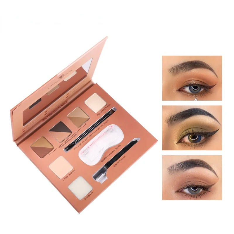 

1-layer Eyebrow Powder Silhouette Hairline Powder One Plate Eyebrow Contouring Makeup Kit 2022 New Hot Sale