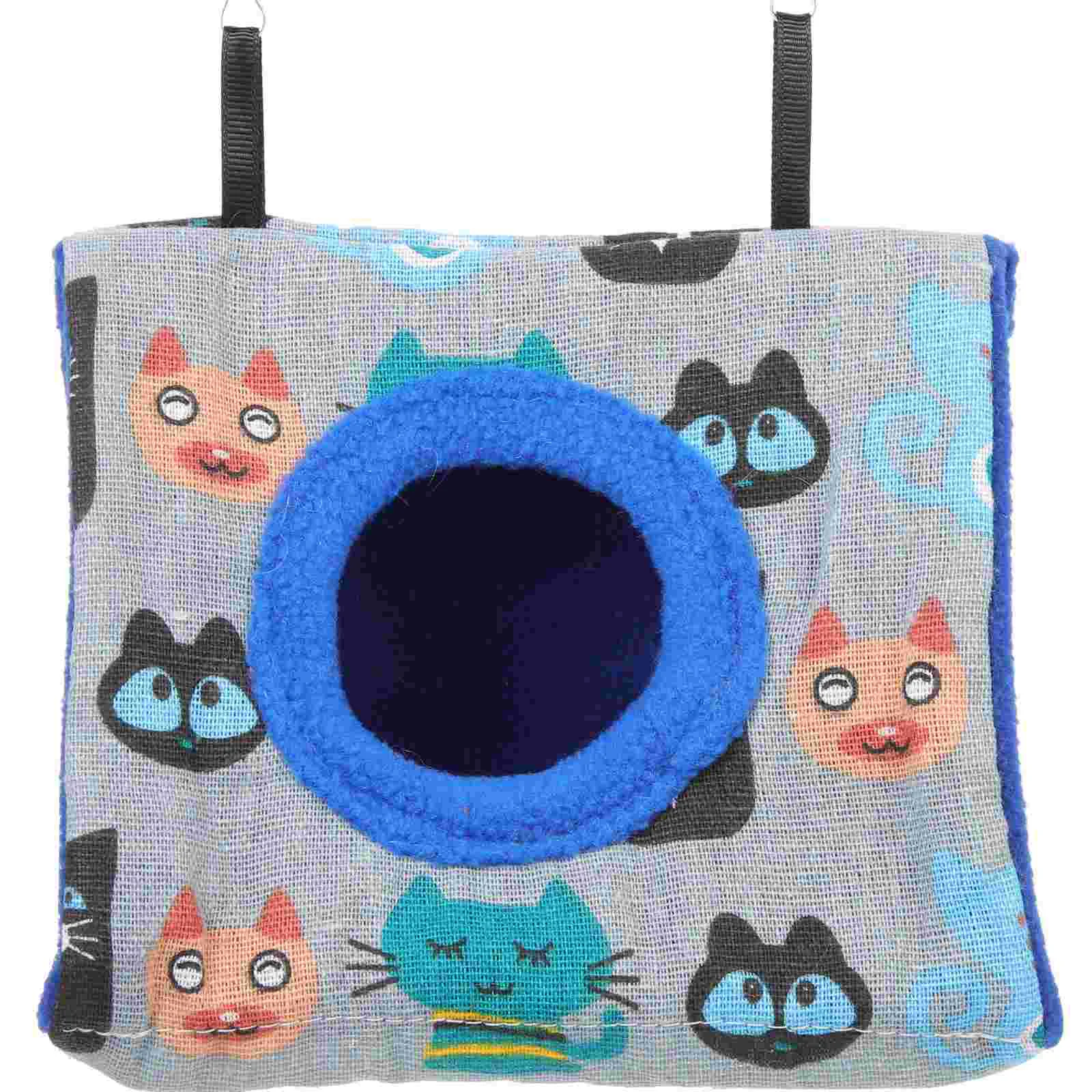 

Bird Hammock Parrot Hanging House Bed Plush Cockatiel Hut Cage Tent Lovely Winter Cave Hamster Habitat Birds Cozy Sleeping
