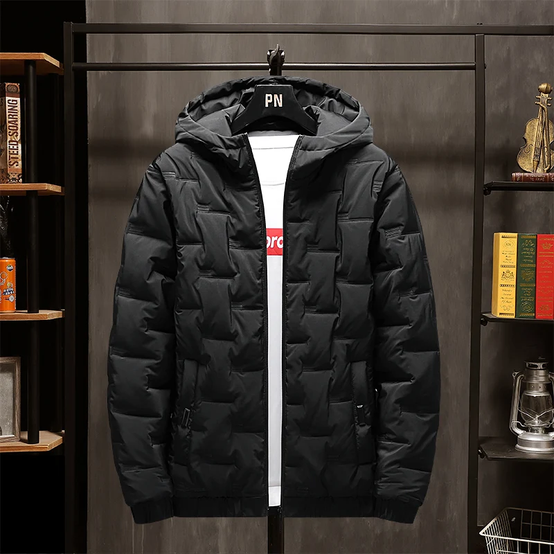 Thicken Men's Down Jacket with Down Pants Sets 2022 Winter Warm Parka Tracksuit Men Casual Outerwear Down Coat  Down Jacket