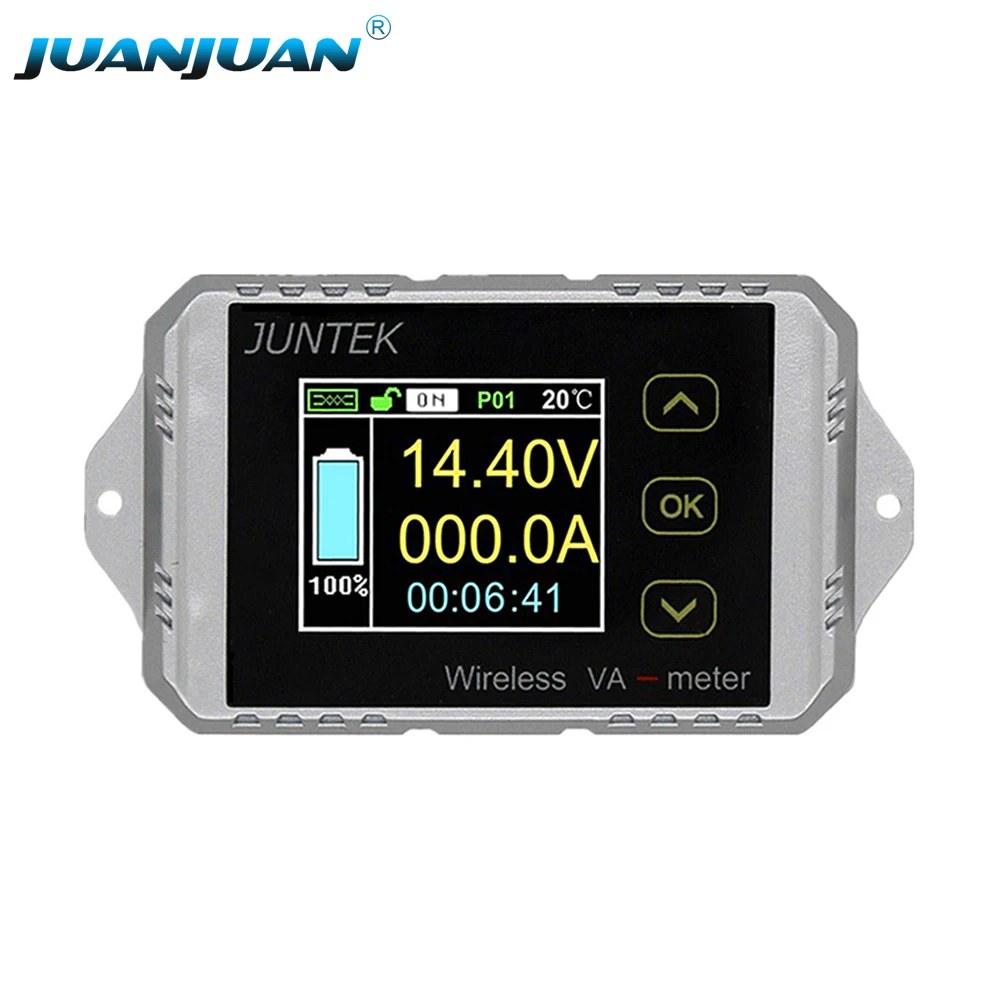JUNTEK VAT1200 DC 100 в а ватт счетчик напряжения тока мощности кулома Тестер