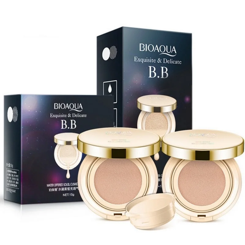 

BB-крем BIOAQUA с воздушной подушкой осветляет кожу лица, осветляет кожу лица, отбеливает макияж, основа для лица с идеальным покрытием, косметик...