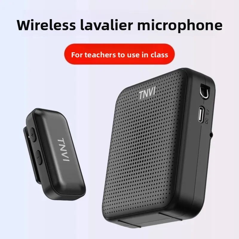 Фото Беспроводной петличный микрофон TNVI M2S 2.4G, портативный перезаряжаемый усилитель голоса для учителей, гидов, использования в классе и на улице. №1