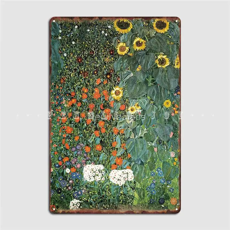 

Gustav Klimt The Sunflower Metal Sign Wall Cave Home Decoration Wall Decor Tin Sign Poster