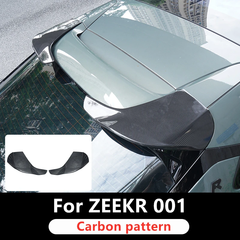 

Для ZEEKR 001 2021-2025 спойлер на крышу автомобиля, декоративная крышка, наклейка, внешний Стайлинг, спортивные аксессуары для модификации хвостового плавника