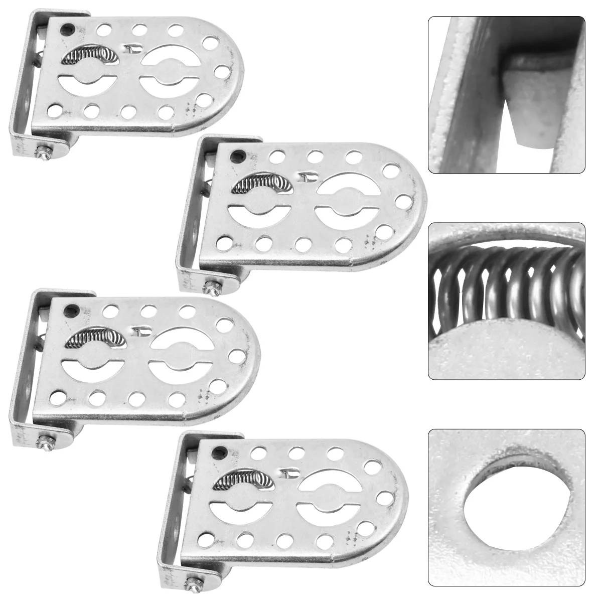 

2 Pairs Bike Footrest Metal Iron Prime Sturdy Feet Pedal Foot Rest for Cycling