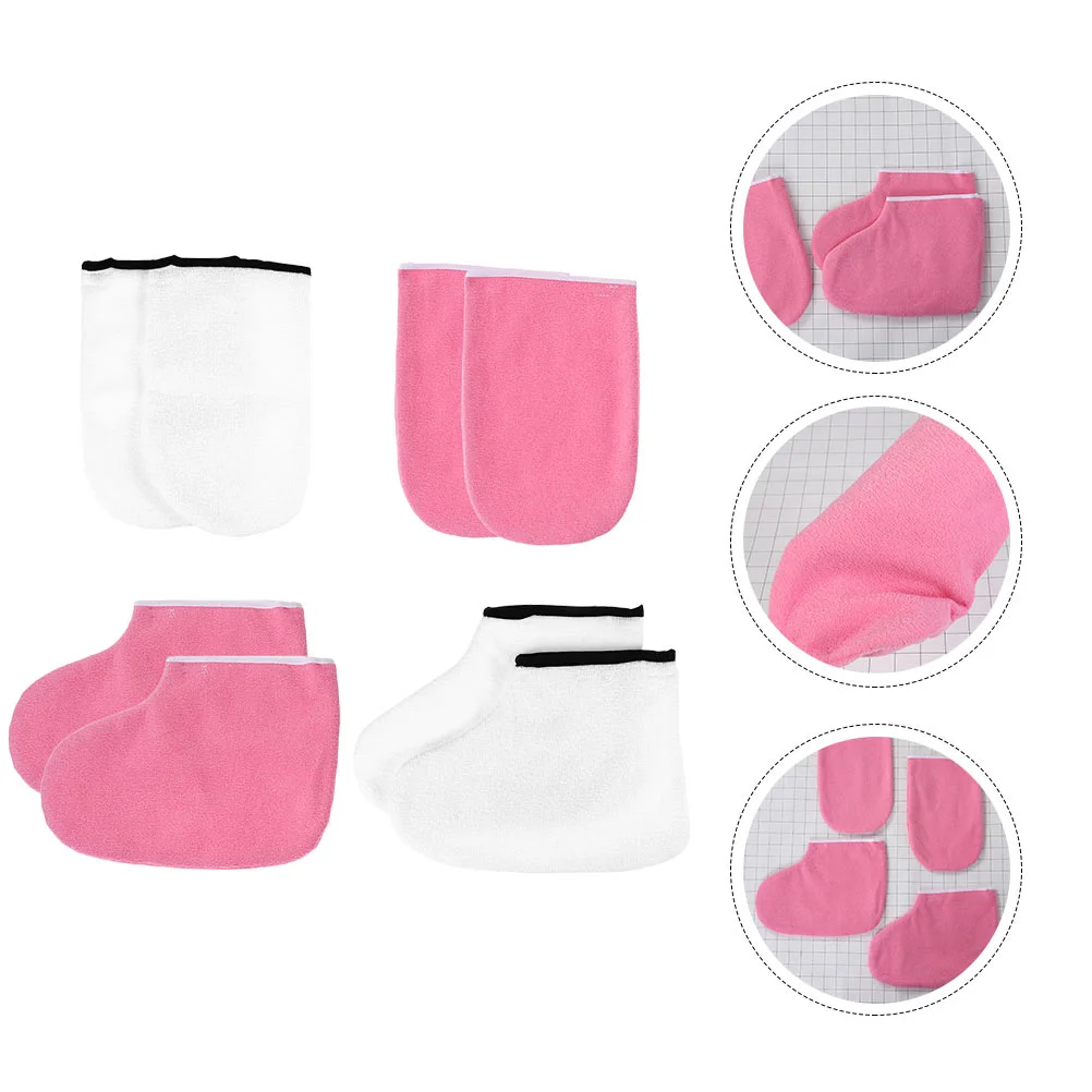 

2 Pairs Foot Calluses Removing Covers Paraffin Heat for Wax Treatment