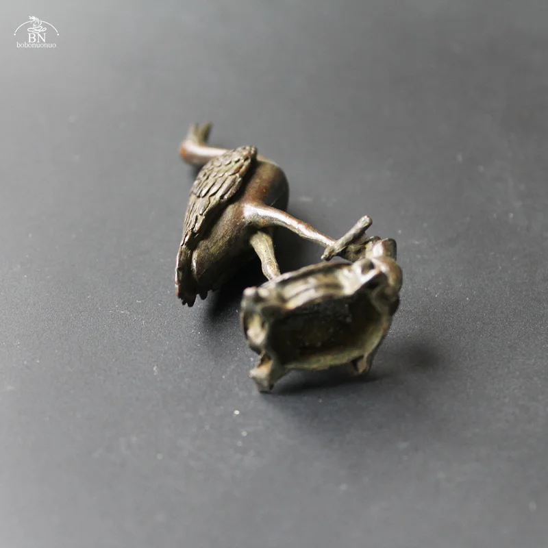 Медная коллекция красно-короногий журавль курильница для благовоний домашний