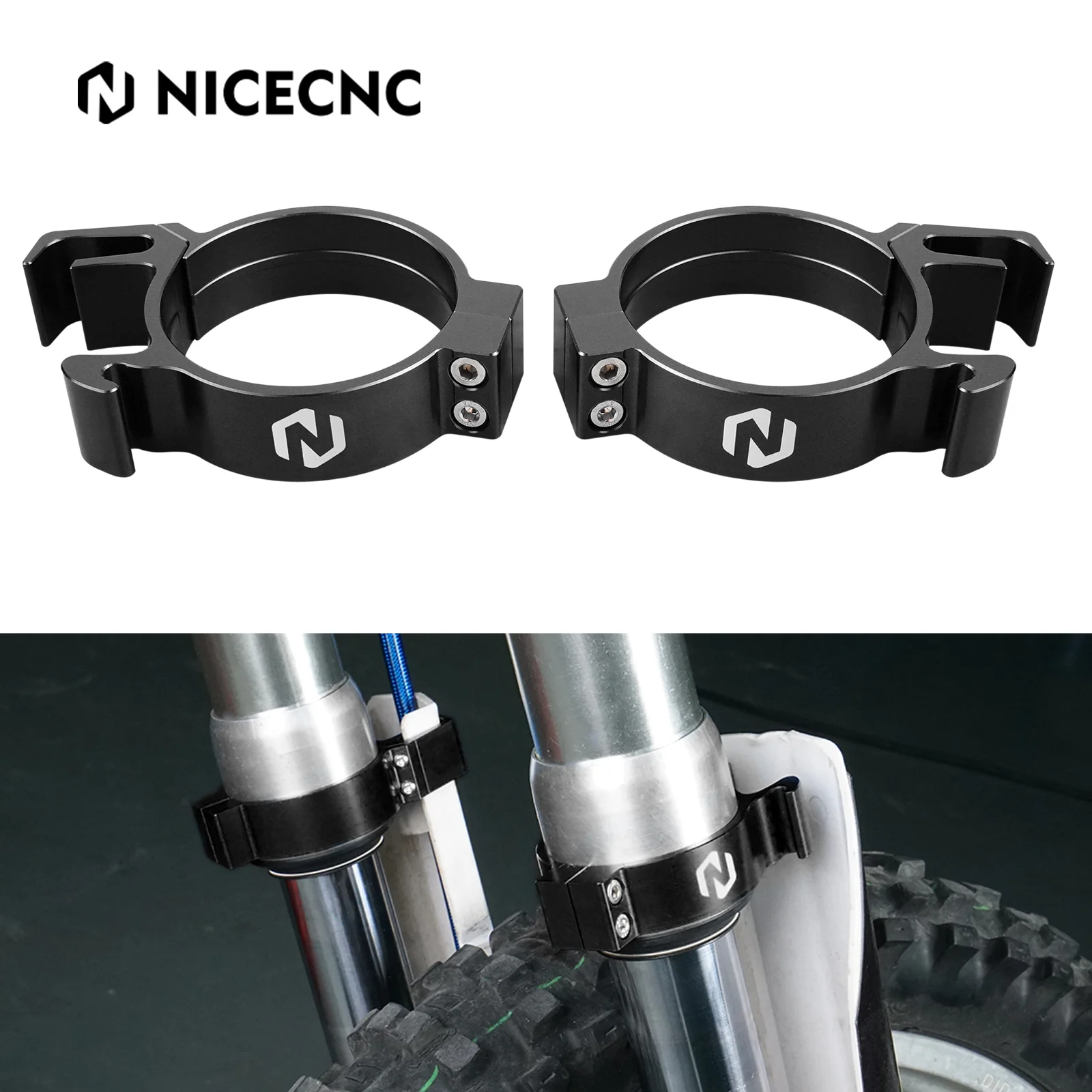 

NiceCNC Front Fender Retainer Holder For Yamaha YZ85 2002-2018 2017 YZ80 1993-2001 YZ 85 80 Wire Routing Clamp Clips Motorcycle