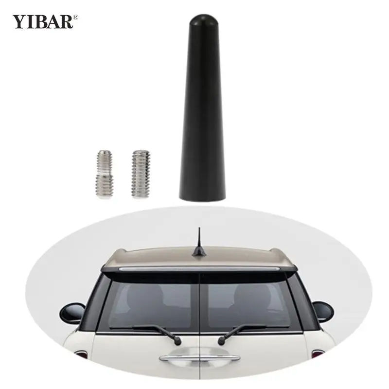 

2.2 Inch Car Radio Short Aerial Antenna AM/FM Antenna Radio Modified Antenna Aluminum Alloy with Screws antena
