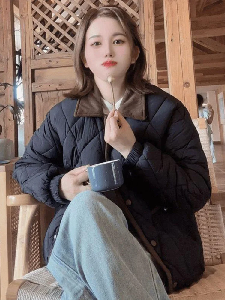 Пуховик с хлопковой подкладкой верхняя одежда женская зима 2024 новая популярная