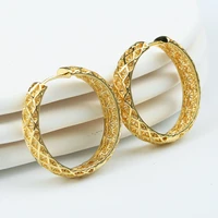 african fashion elegant earrings female wedding party jewelry gold plated earrings luxury womens dangle classic jewelry